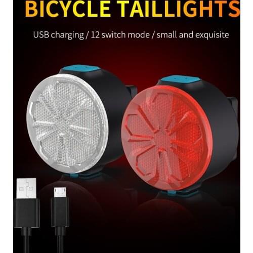 NATFIRE 15 Hours Bicycle Rear Light NA03 12 Light Modes Rechargeable LED Taillight for Cycling Helmet Safety Warning LED Lamp