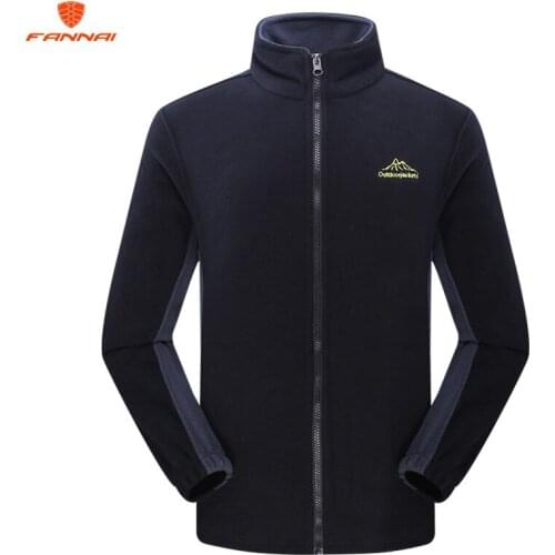 Solid color New 2018 casual jacket Mens Fleece Jacket M-5XL For men Autumn-spring outerwear mandarin clothing with a collar