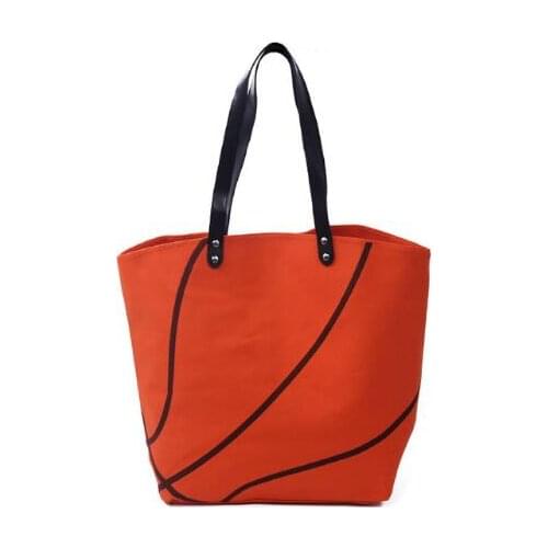 Wholesale yellow softball white baseball Jewelry Packaging Blanks Kids Cotton Canvas Sports Bags Baseball Softball Tote Bag