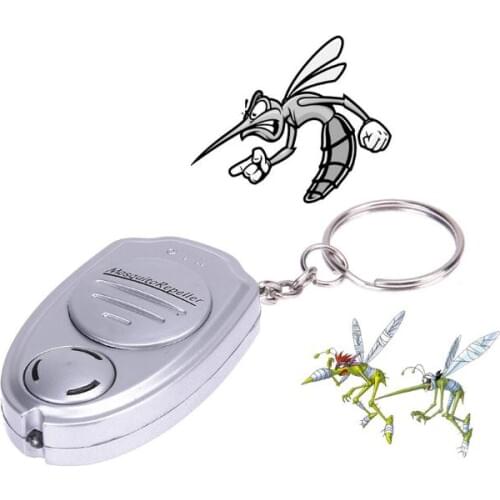Portable Ultrasonic Anti Mosquito Repeller Insect Repellent Key Chain Electronic Pest Control CQ/EL003 100pcs Free DHL SN1840