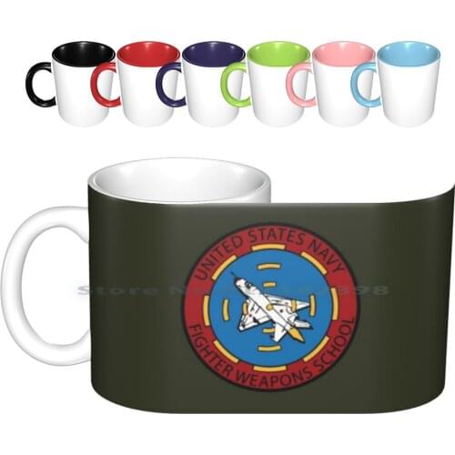 United States Navy Fighter Weapons School Ceramic Mugs Coffee Cups Milk Tea Mug Fighter Jet Jet School Weapons Pilot Maverick