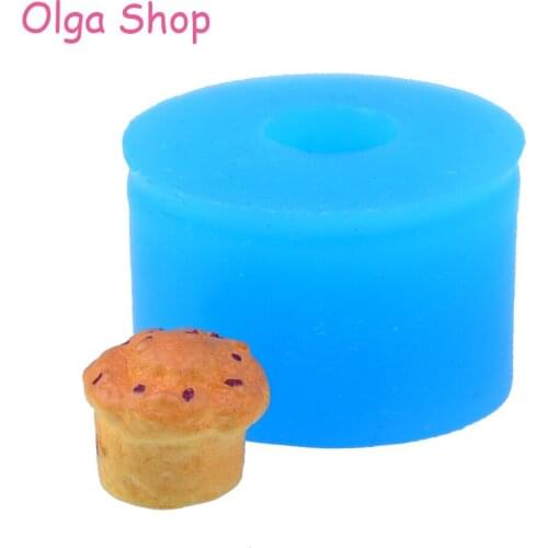 GYL100 12.5mm 3D Muffin Silicone Mold - Cupcake Mold Fondant, Cake Decorating Tools, Cookie Biscuit, Resin, Chocolate, Food Safe