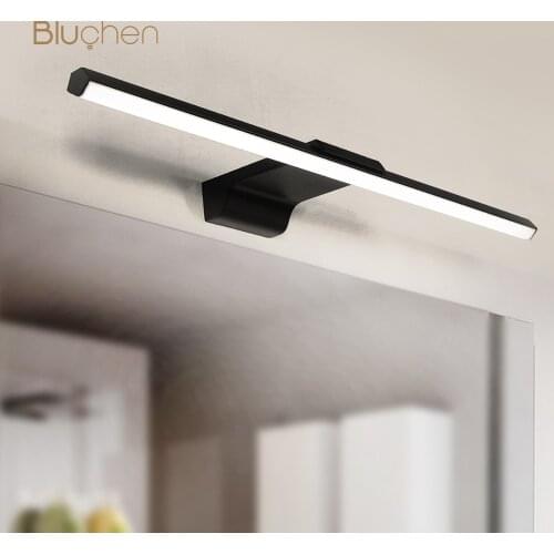 Modern Led Wall Light For Home Bathroom Lamps Vanity Lights Black White Dimmable Wall Scone Lamp Indoor Wall Lighting Fixture