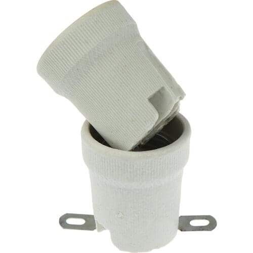 Vintage Lamp Base E27 Ceramic Edison Lamp Fittings Socket Lamp Base Holder Accessory Fixing Bracket Large Screw Cap