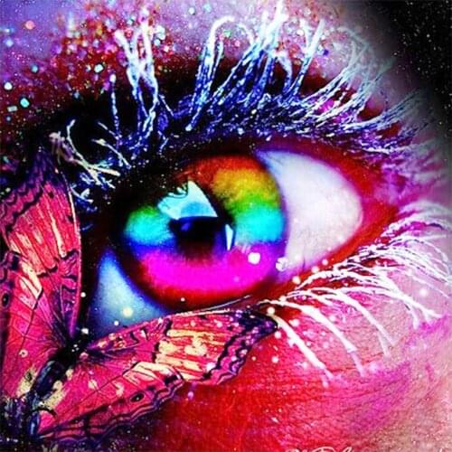 Butterfly Eyes full embroidery pattern wedding decor mosaic 5D diy diamond painting 3d cross stitch kits room decoration crafts