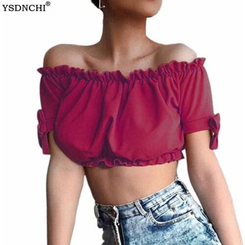 Блузки с открытыми плечами YSDNCHI China At AliExpress