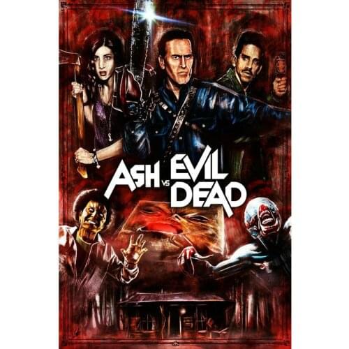 076 Ash vs Evil Dead TV Series 156 Wall Silk Cloth Poster Art Decoration Gift