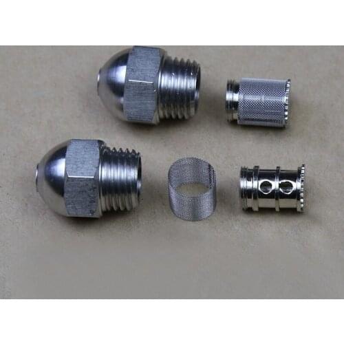 1/4 inch Mist fog nozzle High / lower Pressure, 0.2 -1.8mm orifice diaFuel oil Ethanol nozzle Net filter jetting water humidify