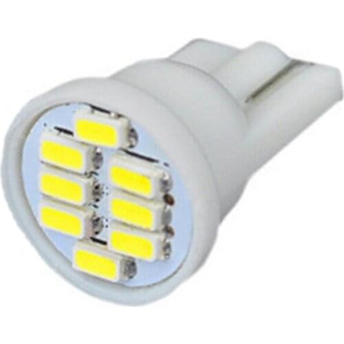 1000pcs Wholesale White T10 8 Smd 3014 LED 8smd 8led 194 168 192 W5W Wedge Led Reading Lamp Interior Lights DC 12V 1000X