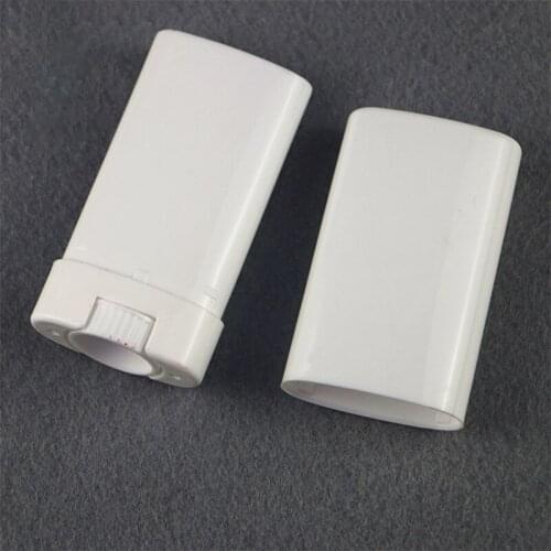 50 PCS 15g Oval Cosmetic DIY Empty Chapstick Lip Gloss Lipstick Balm Tube with Caps Lip Tubes White Lip Balm Containers