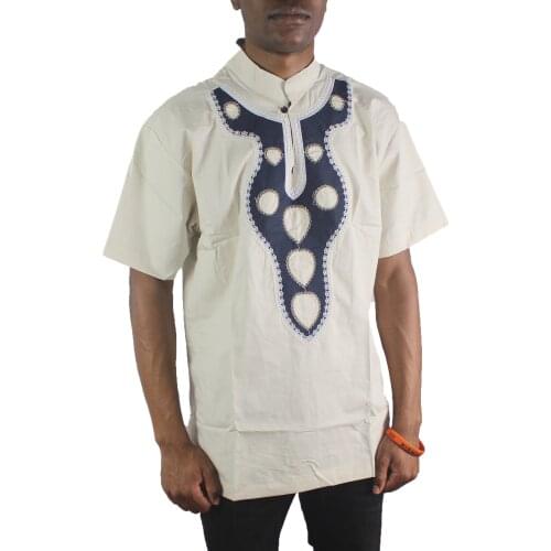 African Mens Embroidery dashiki fashion shirt