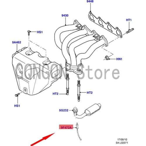 CAR oxygen sensor For dMo nd eoB ant amI kon Fie sta Exhaust pipe oxygen sensor Barrier oxygen sensor Rear oxygen sensor