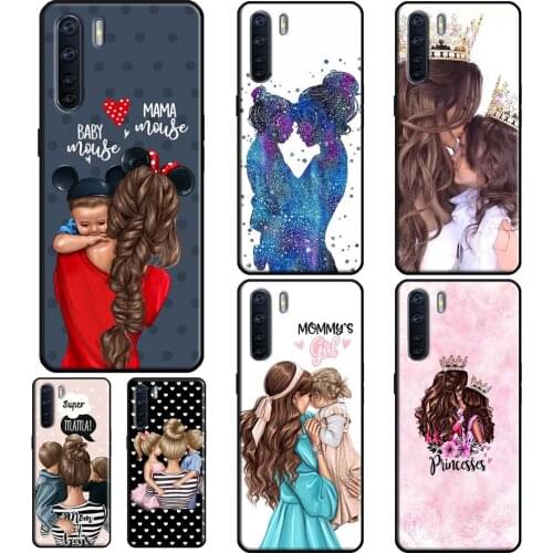 Beautiful Mother Daughter Son For OPPO A91 A83 A15 A1K A5S A31 A53 A5 A9 2020 F5 F7 A52 A72 Reno 2 Z 4 Pro Phone Cover