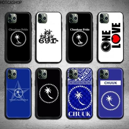 Chuuk Chuukese Pride 691 Flag Phone Case for iphone 12 pro max mini 11 pro XS MAX 8 7 6 6S Plus X 5S SE 2020 XR case