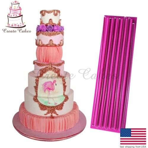 Gathering Mat 330x98mm, Silicone Lace Moulds,Fondant Lace Molds For Cake Decorating,Silicone Cake Decorating Molds, BLM-24