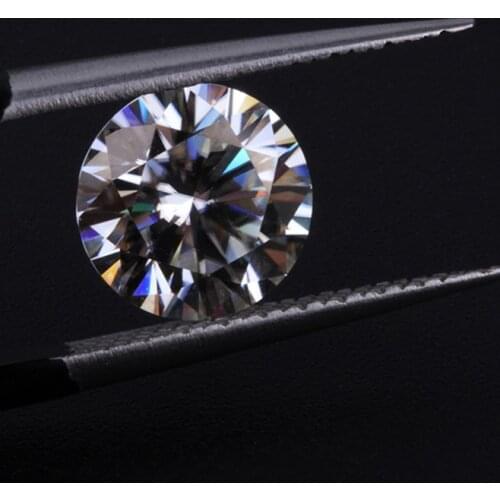 Round Brilliant Cut 9mm 3ct Carat IJ Color Loose Moissanite Lab Created Moissanites For Engagement Rings