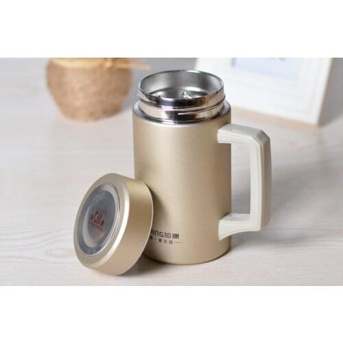 Stainless steel Filter Cup Mug Business Office Coffee Tea Milk Thermal Insulated