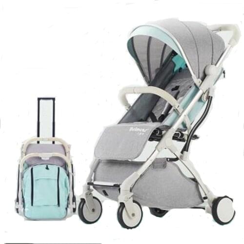 TIANRUI Lightweight folding baby stroller can sit can lie can on the plain 2 in 1 baby carriages silla de paseo