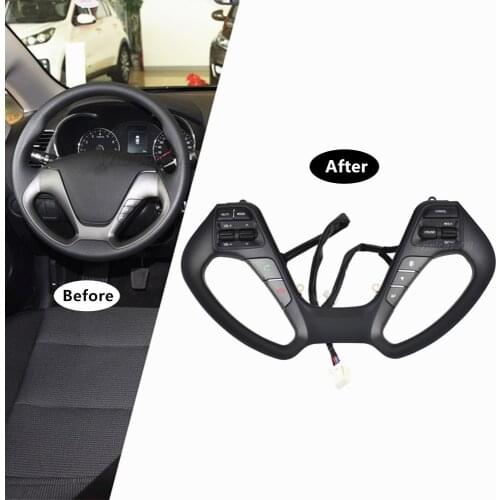 For Kia FORTE / CERATO K3/K3S Car 2014-2016 Multifunction steering wheel buttons Cruise buttons With Bluetooth button