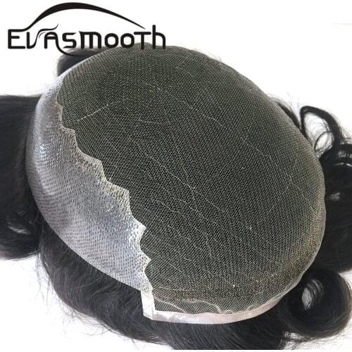 Mens Hair extensions Replacement System Transparent Lace Wig Mens toupee Bleachd Knot Natural Hairline Human Hair Wig Hairpiece