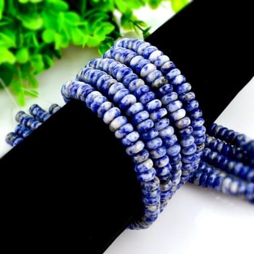 Natural white orchid abacus beads loose beads 4x8mm semi-precious stones small beads beads made necklace DIY bracelet 39cm