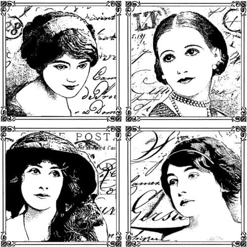 Girls Transparent Clear Silicone Stamp/Seal for DIY scrapbooking/photo album Decorative clear stamp ST1067