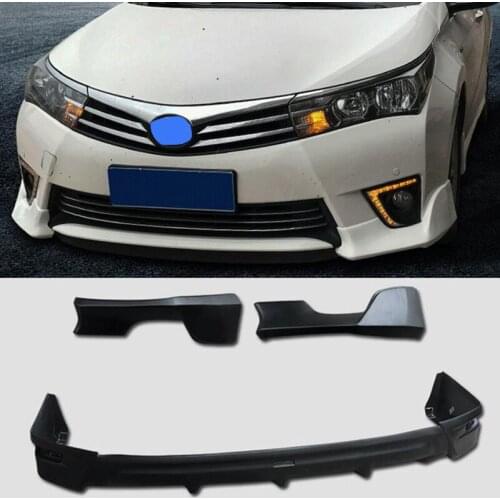 For Car Front Rear Bumper Splitter Lips Toyota Corolla Bumper Diffuser Protector Encircling Rear Spoiler 2014 15 16 Accessories