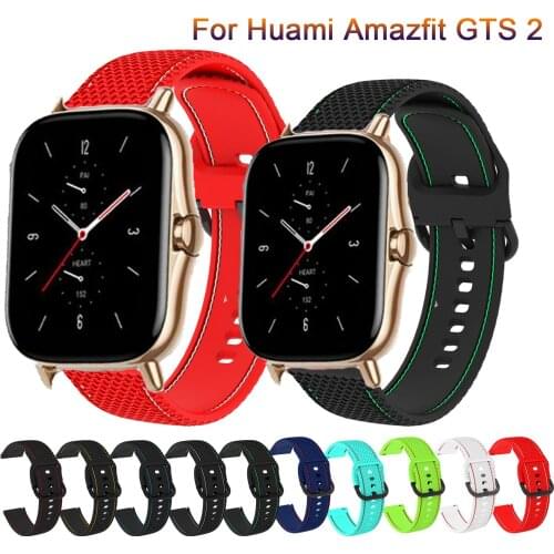20mm Silicone Strap For Xiaomi Huami Amazfit Bip BIT Lite Youth Smart Watch Band Replacement Watchband For Huami Amazfit GTS 2
