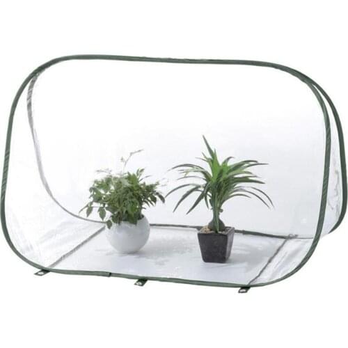 Folding Clear PVC Greenhouse Cover Flower Bonsai Plant Tent Cold Frost Protector Mini Greenhouses Warm Room Garden Greenhouse