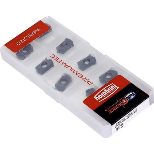 100% Original Carbide inserts LNMU0303ZER MJ AH725 milling insert hardened hard metal turning tools milling tool for steel