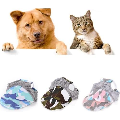 Comfortable Breathable Dog Hat Fashion Handsome Baseball Cap For Dog Comvenient Adjustable Pet Hat Prets Supply Wholesale