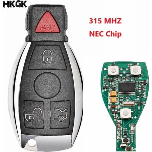 Smart Remote Key 3+1Buttons 315 MHZ Keyless Fob For Mercedes Benz after 2000+ NEC&BGA replace NEC Chip