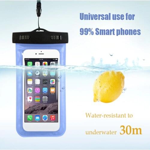 Universal Swimming Bags Cell Phone Transparent Cover PVC Waterproof Underwater Bag For iPhone XS 7 8 all models Mobile Phone