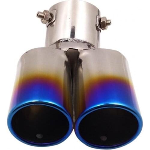 704C Muffler Drain Outfall Design Dual Outlet Stainless Steel Stainless Steel Muffler Exhaust Pipe for Bluebird