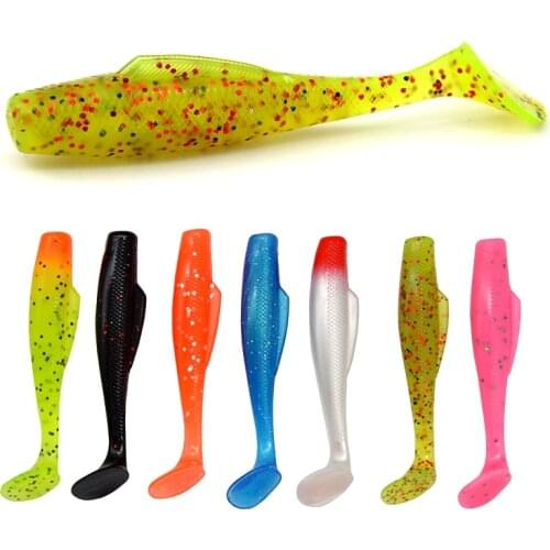 High Quality 85mm TPR Material Fishing Lure Paddle Tail Soft Plastic Lure Peche Leurre Souple