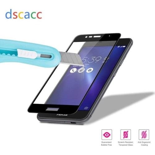 Dscacc Full Tempered Glass Screen Protector for ASUS ZF4 ZE554KL MAX ZC554KL ZF4 SELFIE PRO ZD552KL ZC550KL ZE620KL 100pcs