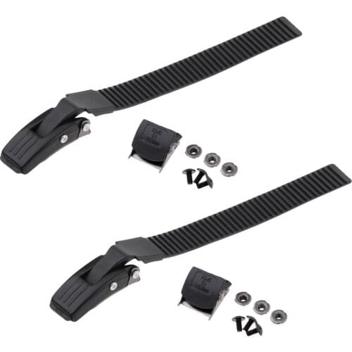 2 Sets Replacement Inline Skate Shoes Energy Strap w/ Mounting Clamp Screws