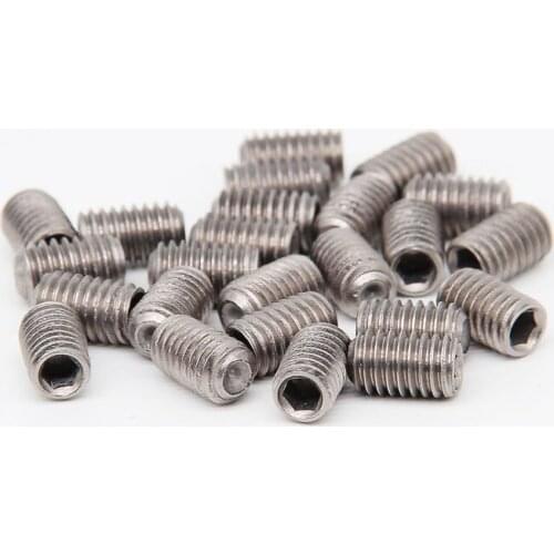 2pcs M2 TA2 titanium alloy Allen tight grups screws hex socket grup headless bolts high strength set bolt 2mm-10mm length