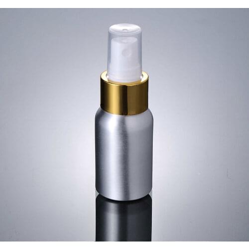 300pcs/lot 30ml Aluminum bottle Refillable Bottle Mini Aluminum Cosmetic Emulsion Perfume Atomizer Empty Spray Bottle