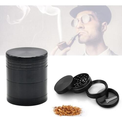 4 Layer Metal Weeds Grinder, Tobacco Crusher for Smoking, Comminution Tool for Grinding Spices/Herbs, Pipe Weed Accessories