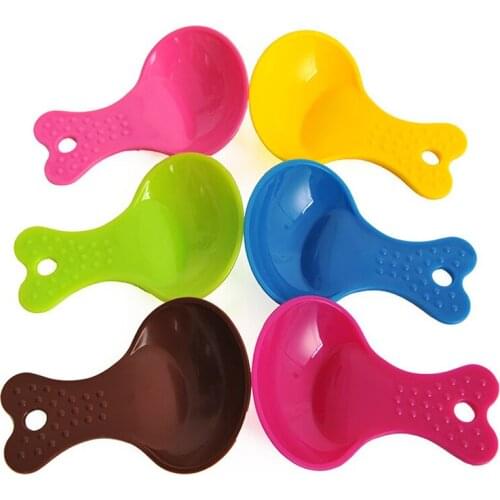 5 pcs Candy Color Pet Food Spoon Small Cat Litter Scoop Shovel Pet Feeding Spoon Cat Dog Food Spade