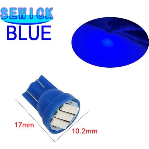 500Pcs T10 7014 LED 3SMD 7020 White Blue Red Green Yellow 1.5W W5W LED Wedge License Plate Light Car Light Source 12V