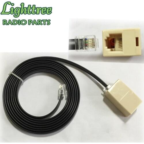 5X 6Pin Plug Extension Cable For Yaesu Microphone FT-7800 FT-7900R FT-8900 FT-8800