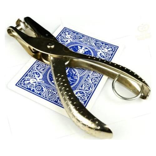 Free Shipping Hole Punch Card/Moving Hole Card Hollow Transfer - Magic Tricks,Illusions, Close Up Magic Props,Magic Accessories