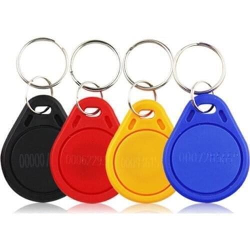 1000pcs/lot RFID Tag Key Fob Keyfobs Keychain Ring Token 125Khz Proximity ID Card Chip EM4100/4102 TK4100 Access Control