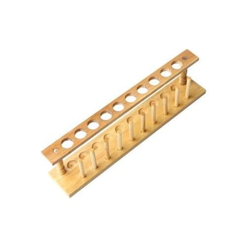 Wooden Test Tube Rack, 10 Hole and Pins-Solid Wood ,tube box