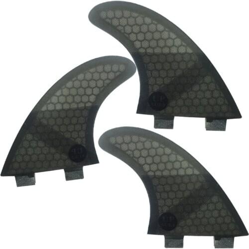 Surfboard Double Tabs S/M/L/UK2.1 Fins Grey Color Surf fins Honeycomb Fiberglass Surfboard Fin in Surfing Free Shipping