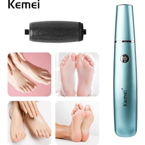 Kemei Electric Foot Grinder KM-2510 USB Foot Filer Removal Of Calluses Exfoliating Pedicure Machine Foot Care And Pruning Tool