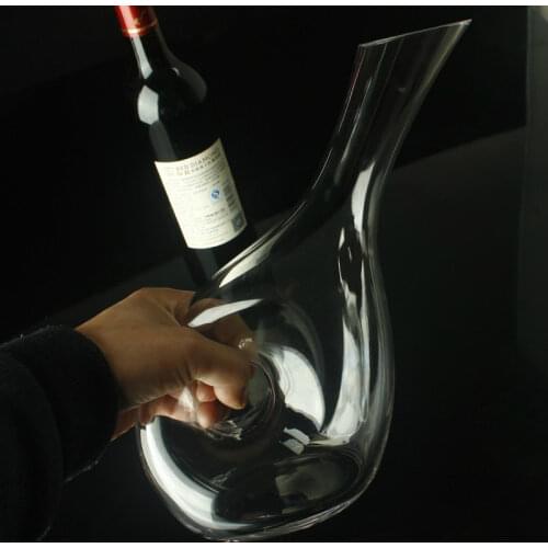 Lead-free Crystal Decanter Hollow Pot Snail Pot Decanter Wine Decanter Wine Decanter high quality Kitchen Dining Bar Appliance