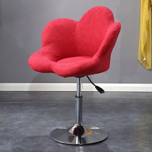 Nordic Creative Makeup Stool Girl Heart Desk Chair Bedroom Princess Pink Cute Ins Nail Dressing Table